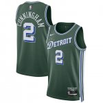 Maillot de Basket #2 Cunningham Detroit Pistons 22-23 city Vert Imprimé